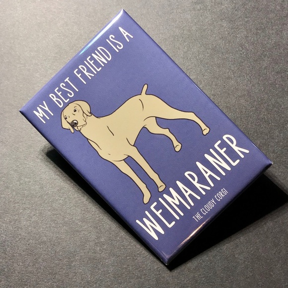 Weimaraner Magnet, Handmade Dog Gifts & Home Decor - Picture 3 of 8
